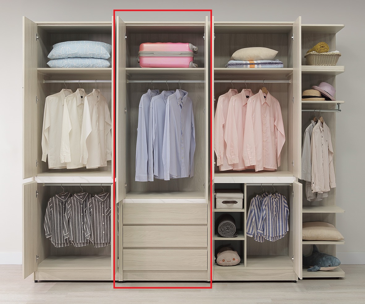 華格納2.7 × 8 尺雙吊高衣櫥