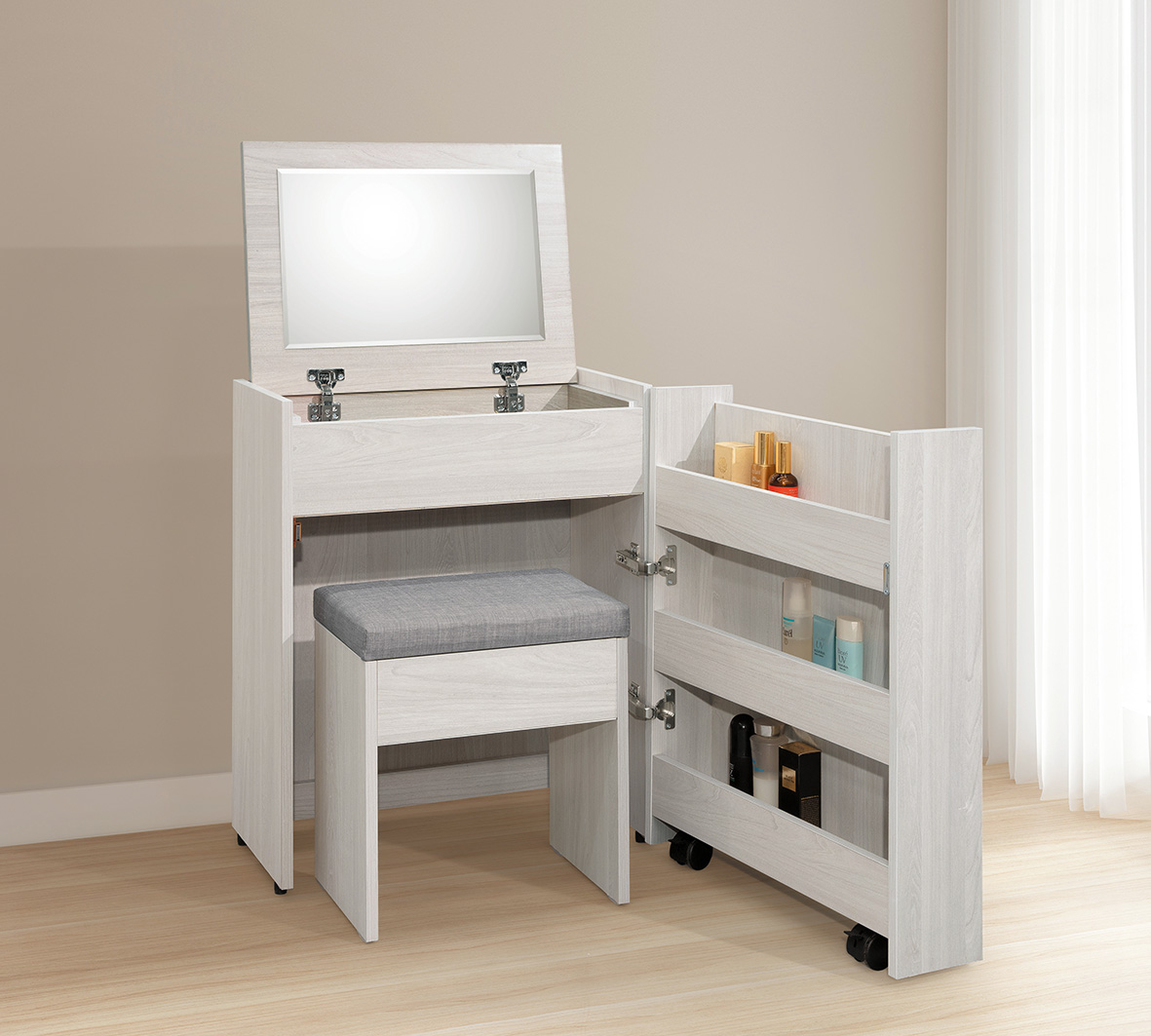 沃克 2尺功能鏡台 (含椅 )