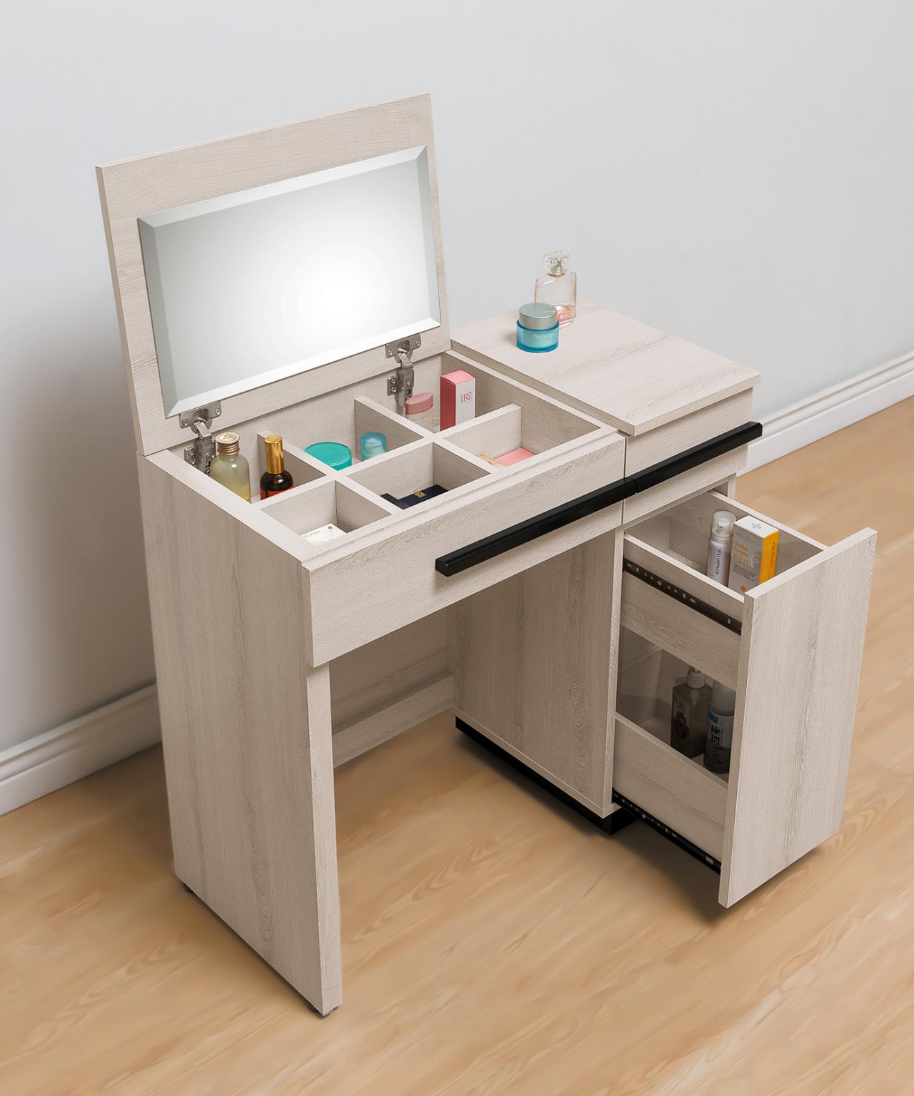 瑪爾斯2.7尺掀鏡台 (含椅 )