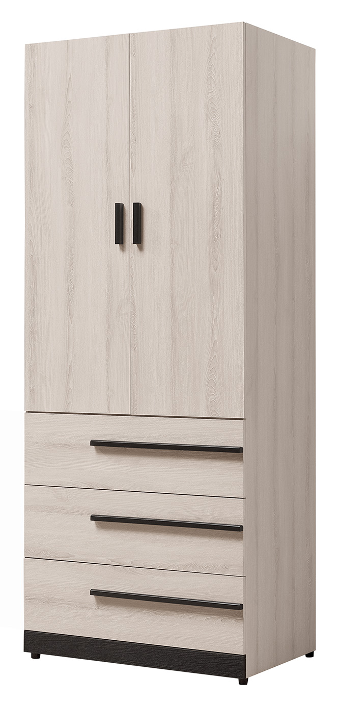 瑪爾斯 2.7 尺三大抽衣櫥