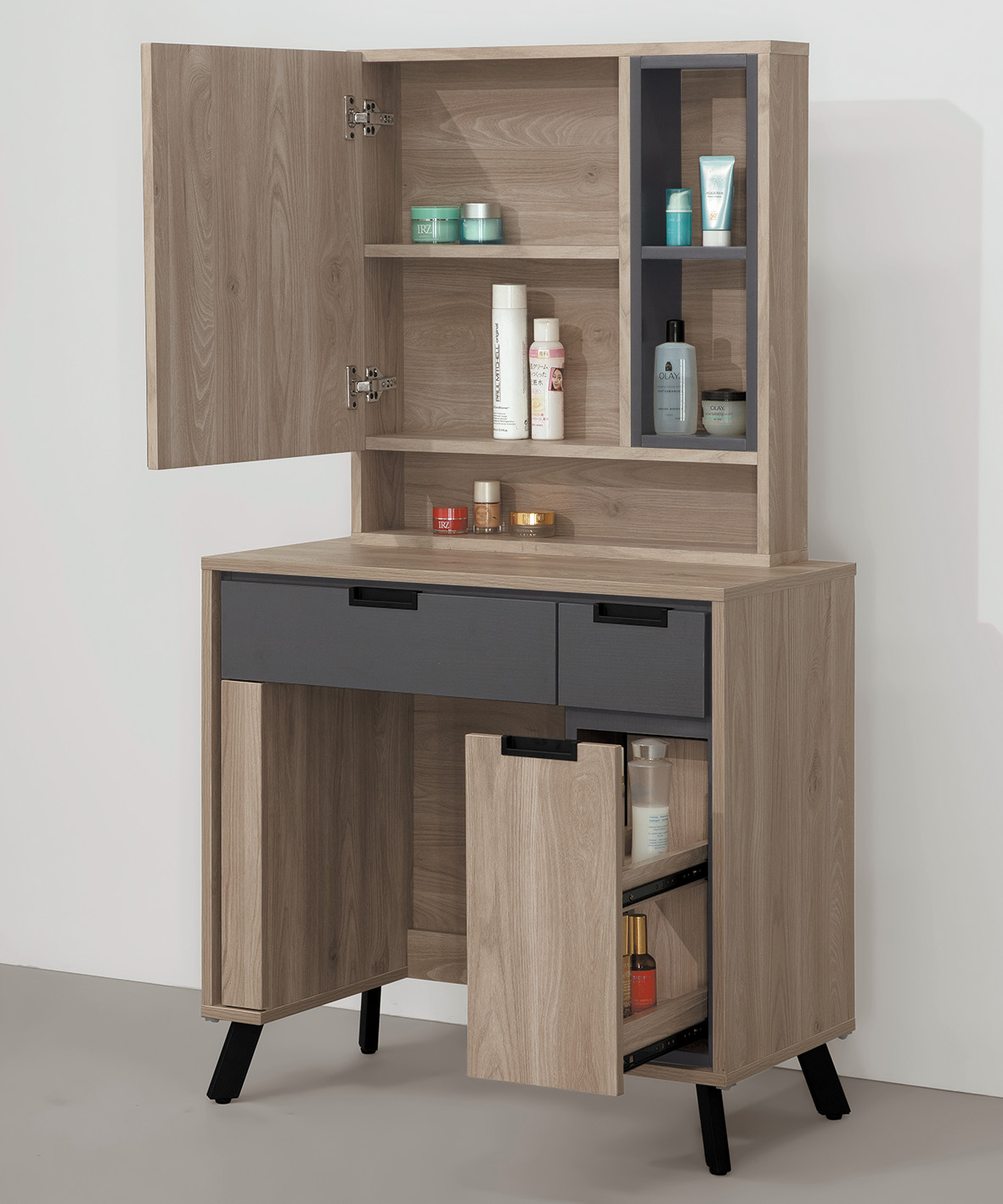 奧克蘭2.7尺鏡台 ( 含 椅 )