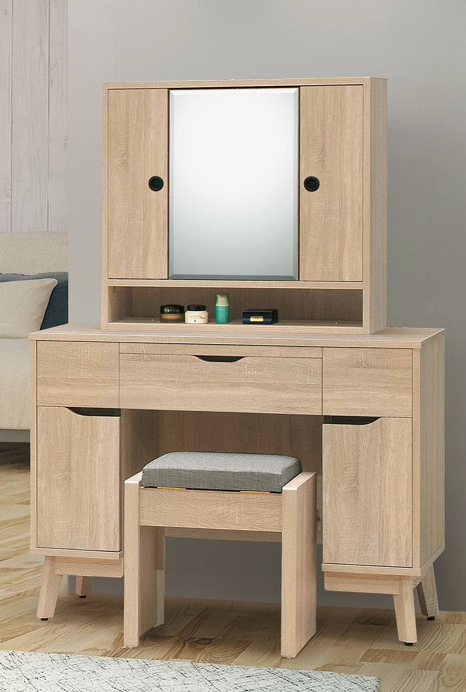 奧斯陸3.3尺旋轉鏡台 (含椅)