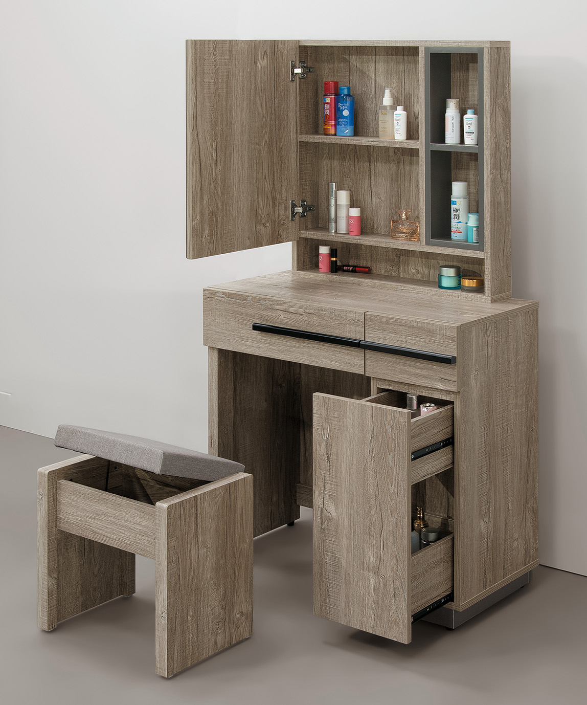 布拉格2.7 尺鏡台 (含椅)