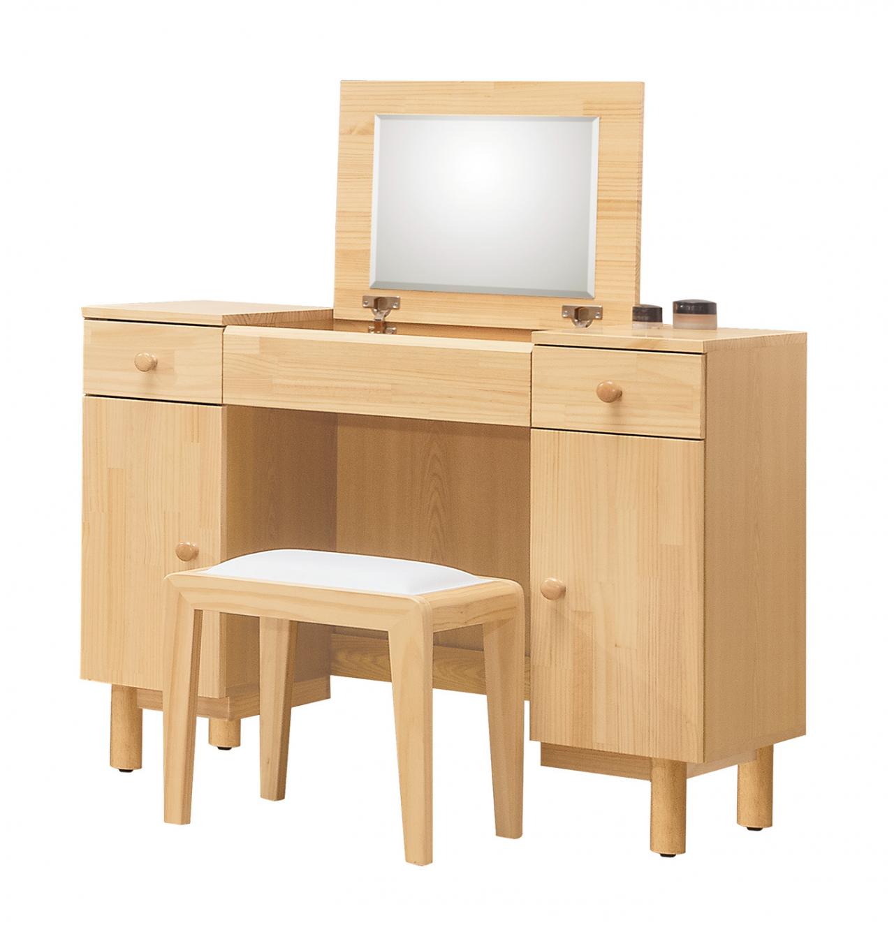 哥本哈根實木3.3尺掀鏡台 (含椅)