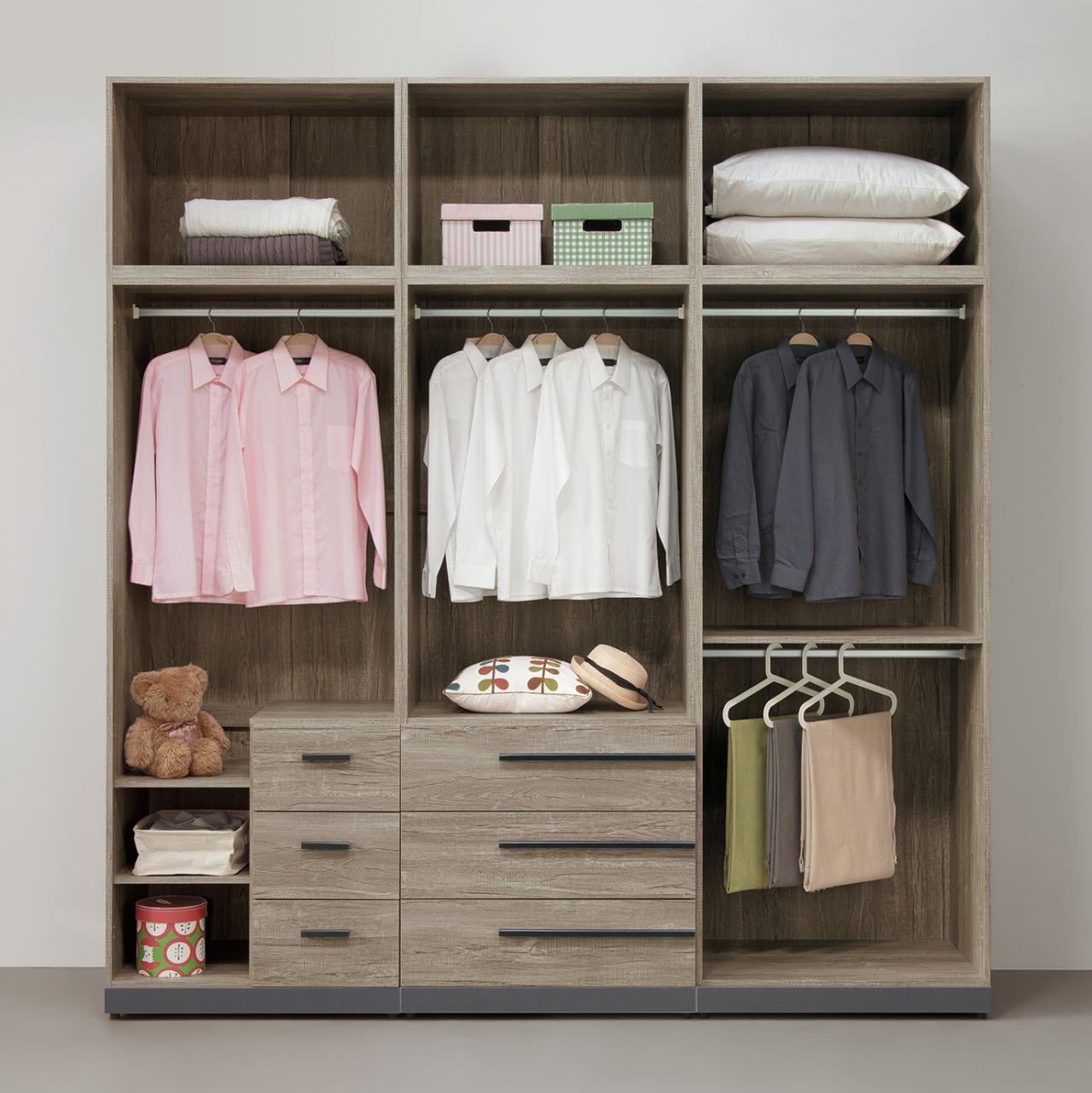 布拉格 8 ×8.5尺組合高衣櫥