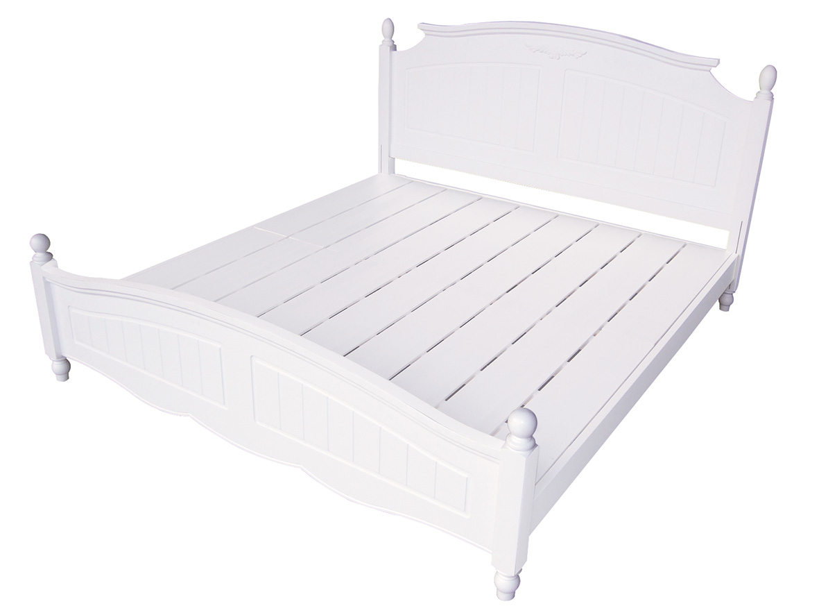 瑪莎白色 5尺床台