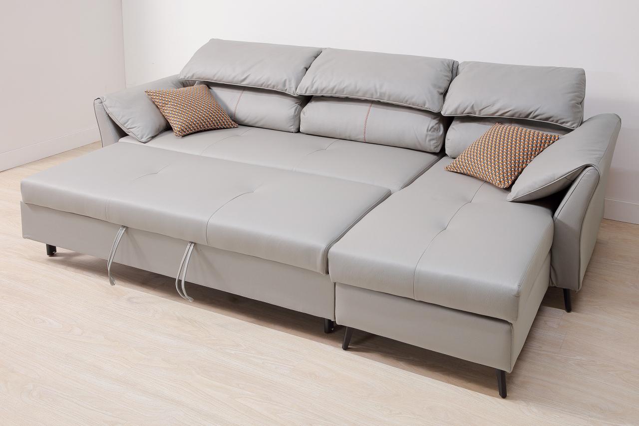 克里斯 L 型功能鐵架沙發床