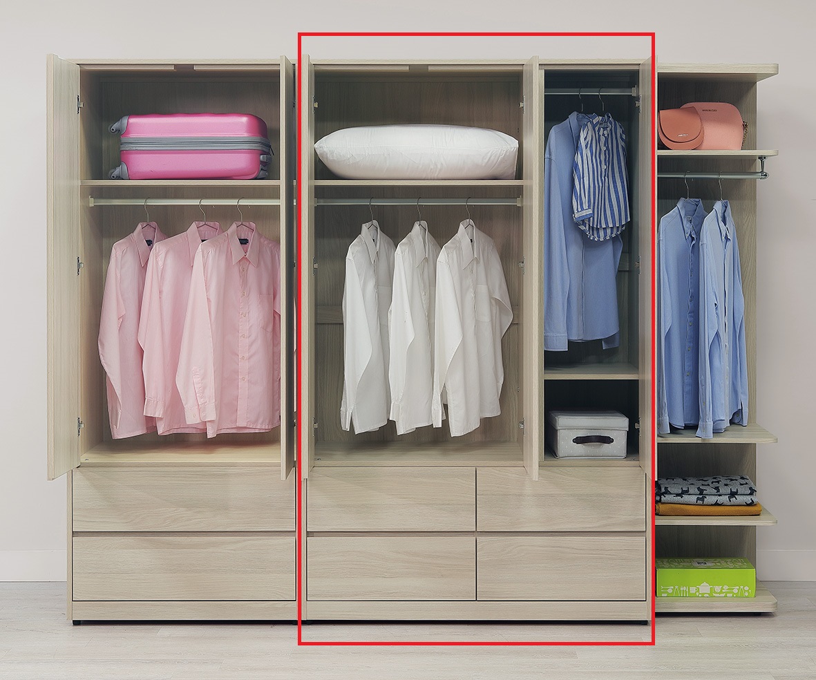 克利奧 4 × 7尺雙暗抽衣櫥