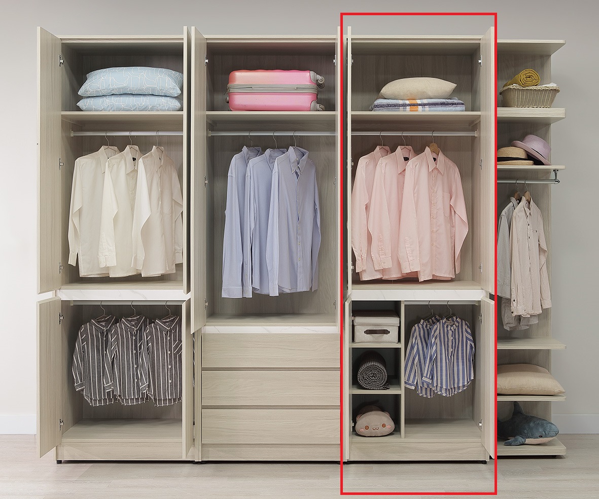 華格納2.7 × 8 尺雙吊高衣櫥