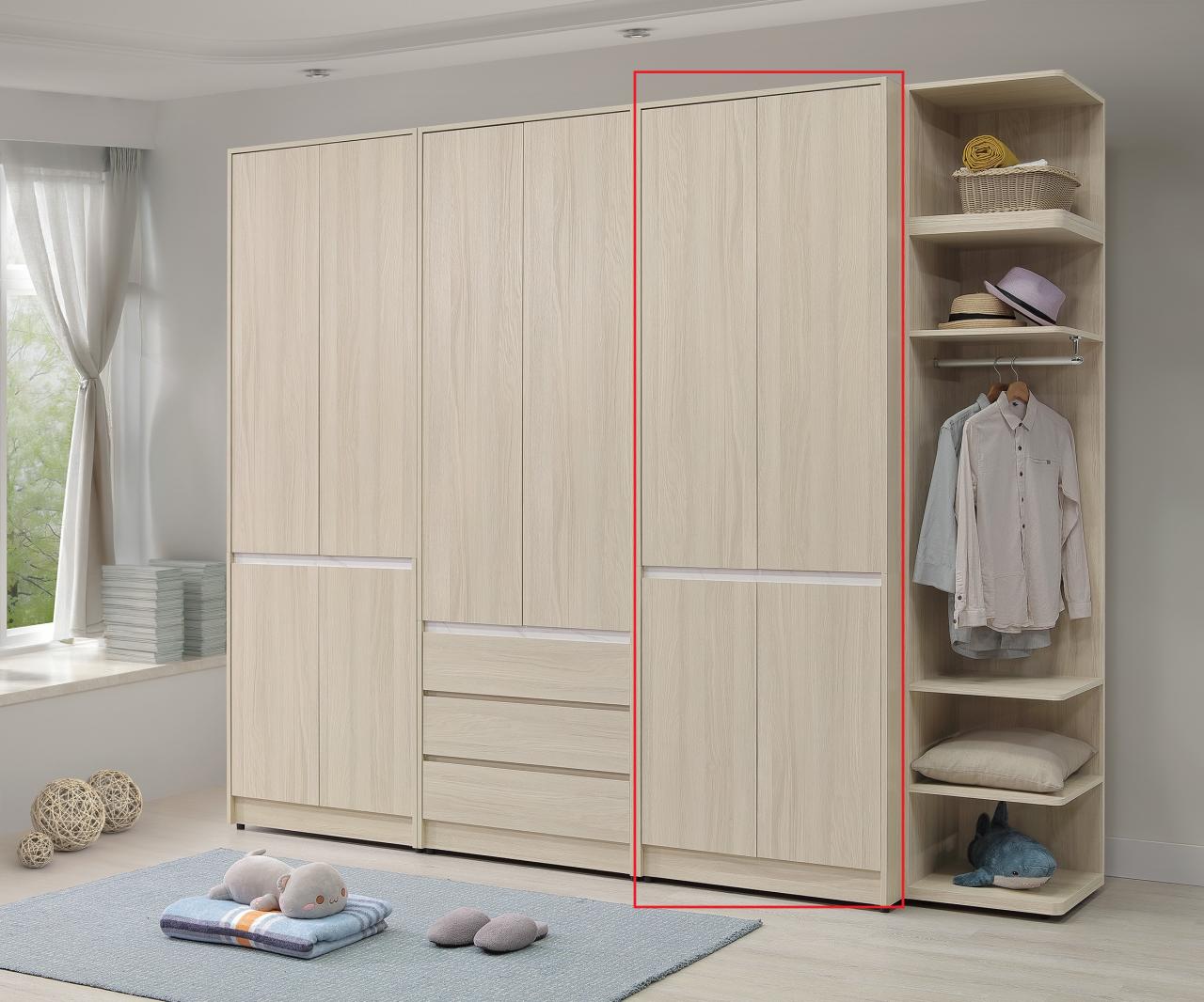 華格納2.7 × 8 尺雙吊高衣櫥