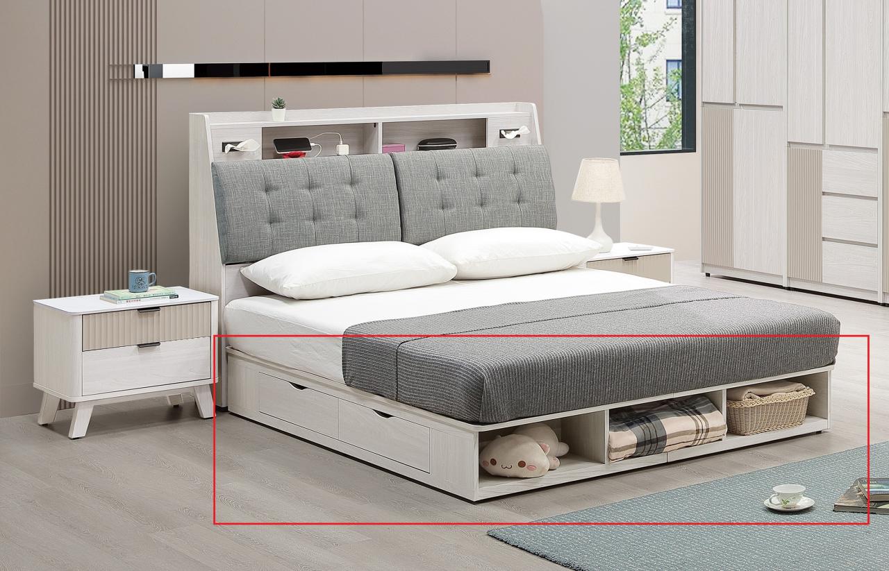 卡森 6 尺二抽圓弧床底