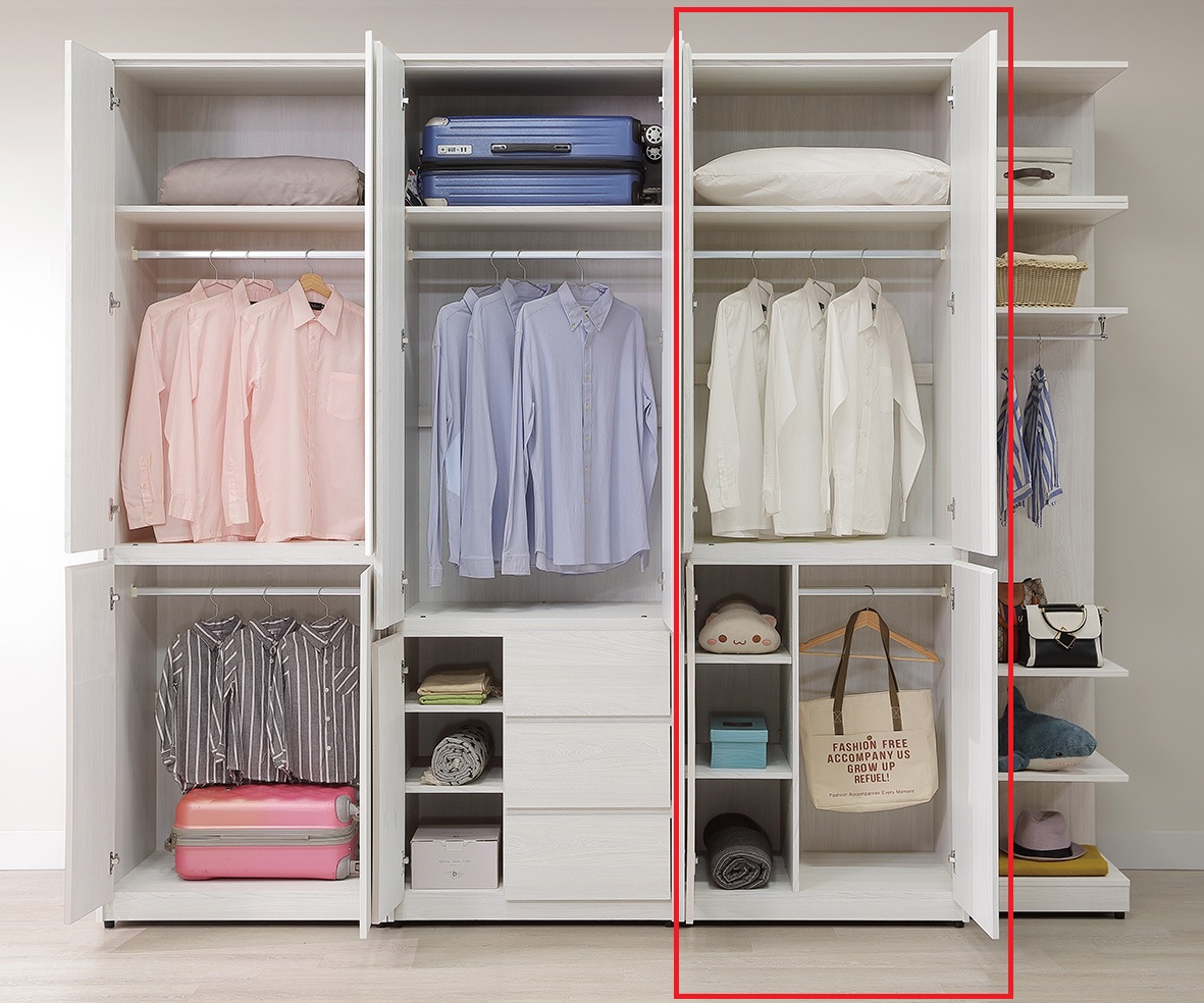 索菲亞2.7 × 8 尺收納高衣櫥
