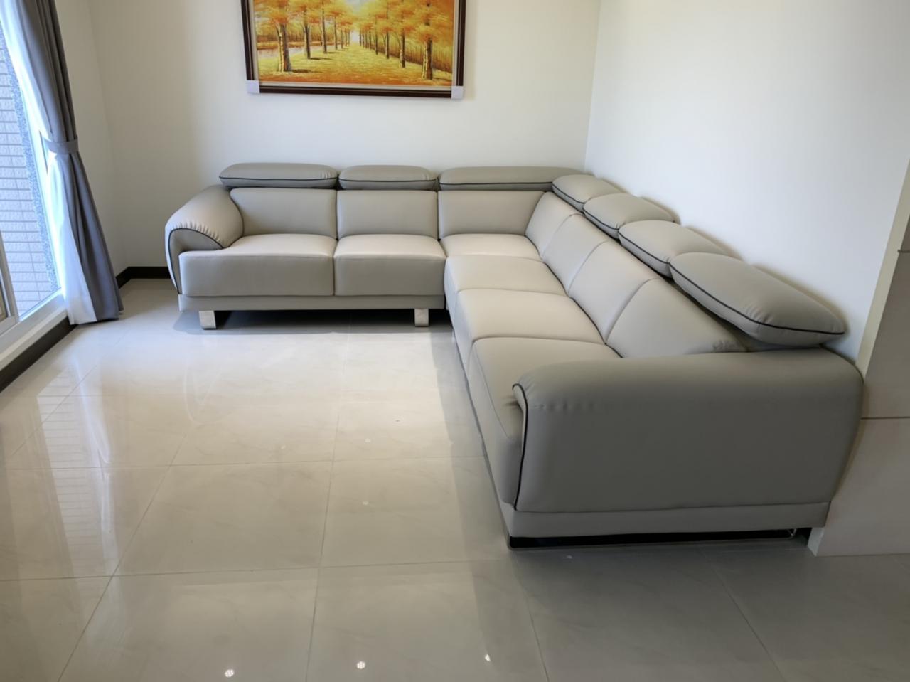 客製化海灣半牛皮沙發