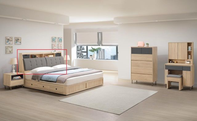 奧利佛 5尺床頭