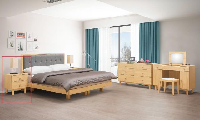 哥本哈根實木床頭櫃