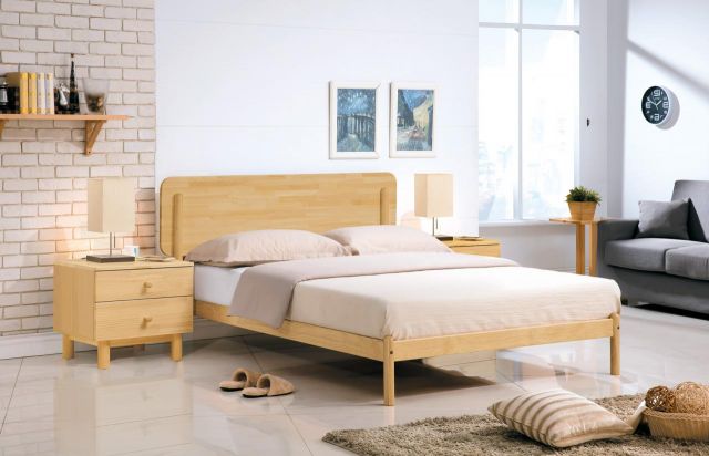 羅德北歐本色3.5尺床台(木面)