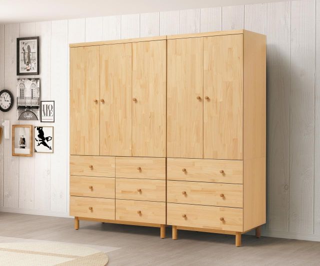 哥本哈根實木  7尺組合衣櫥