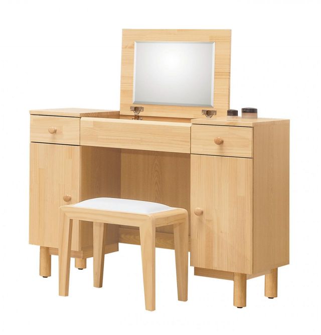哥本哈根實木3.3尺掀鏡台 (含椅)