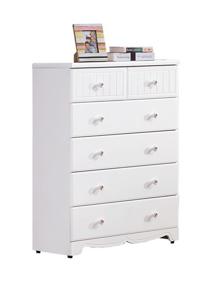 瑪莎白色五斗櫃