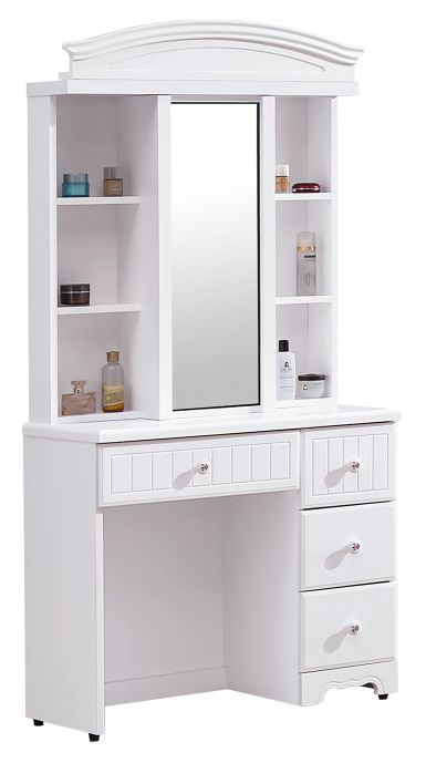 瑪莎白色2.7 尺鏡台(含椅)