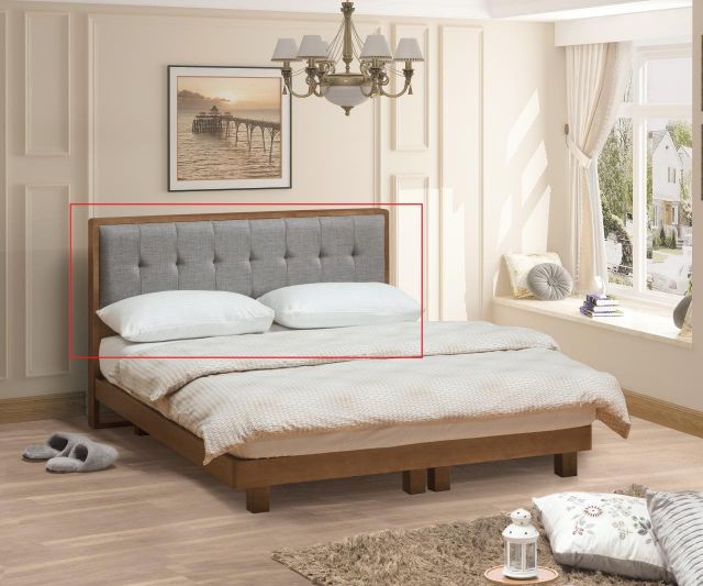 哥本哈根淺胡桃  5尺床頭片