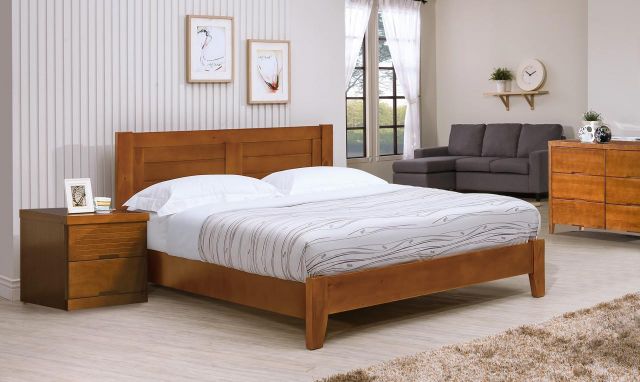 凱西柚木色 5尺床台