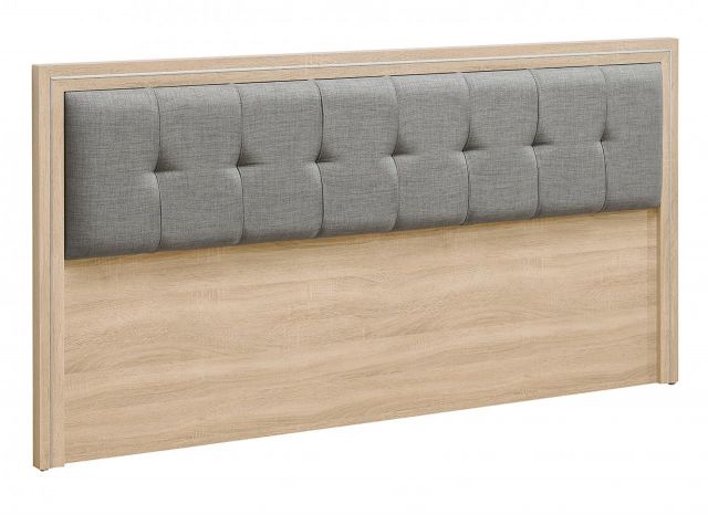 艾美鋸切橡木 5尺床頭片