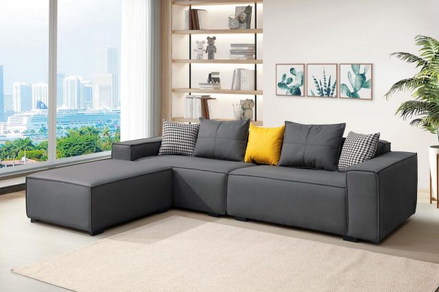 格瑞塔 L型布沙發