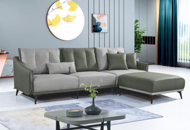 拉爾夫L型科技布沙發