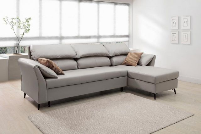 克里斯 L 型功能鐵架沙發床