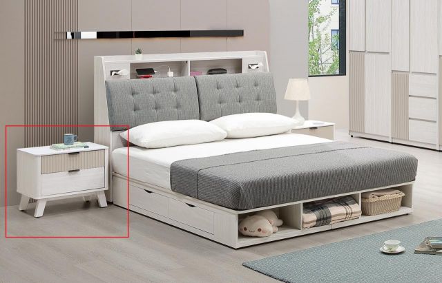 索菲亞岩板床頭櫃