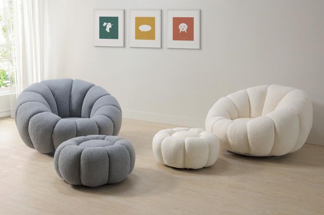 維拉南瓜單人椅(含椅凳)