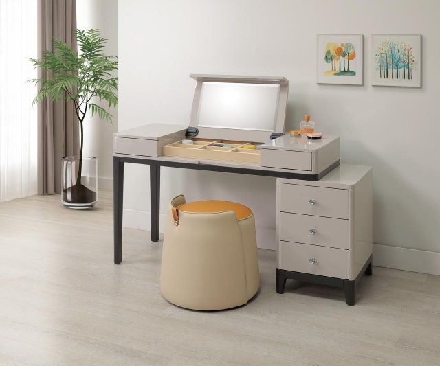 麥德琳 4尺伸縮掀鏡台組  (小櫃 )