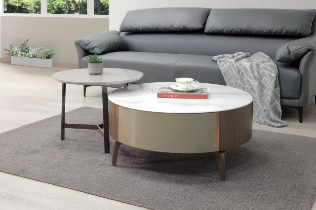 特雷弗石面茶几組