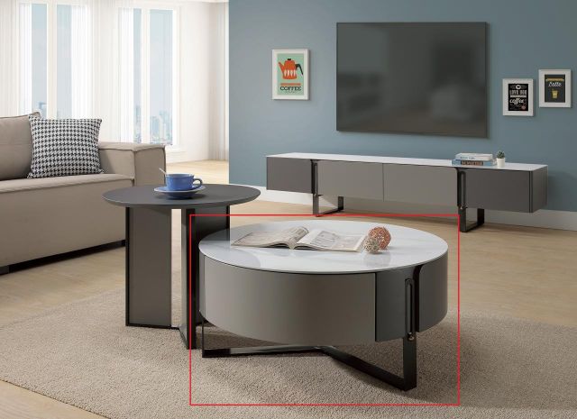 福卡琳岩板大茶几