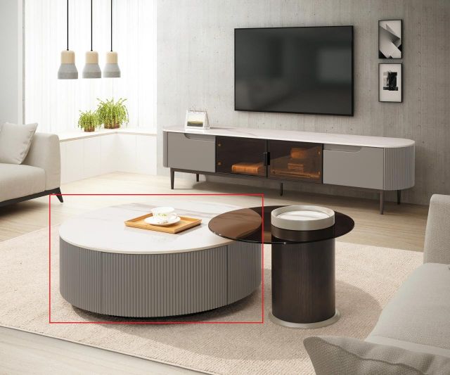 朱莉亞岩板大茶几