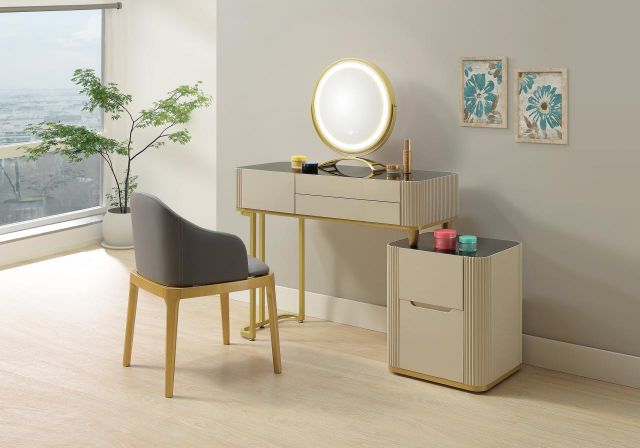 芭芭拉3.3尺玻璃伸縮鏡台