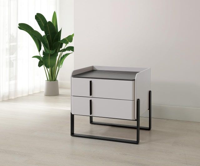 克勞迪岩板床頭櫃