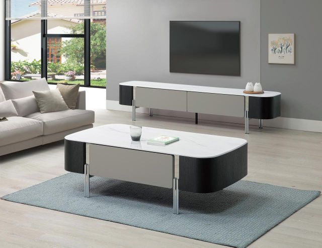 亨特石面大茶几