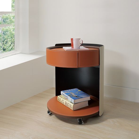 沃斯特馬鞍皮床頭櫃