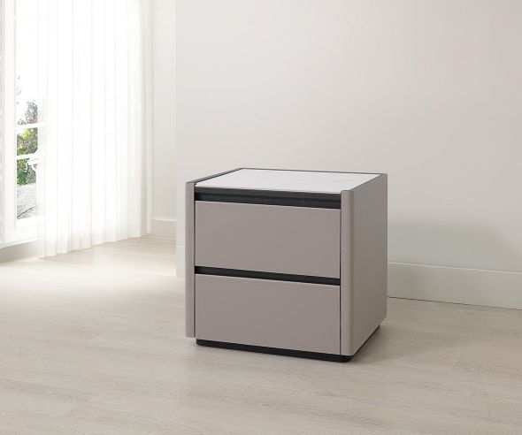 安吉莉岩板床頭櫃