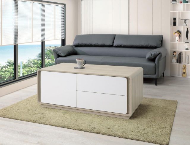 克利奧 4 尺雙色茶几