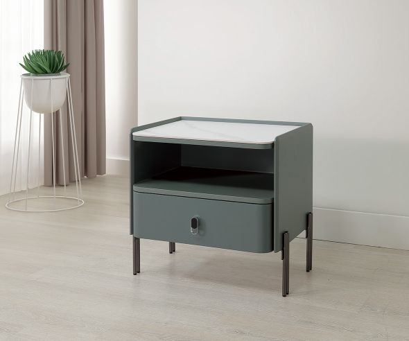 瑞斯岩板床頭櫃