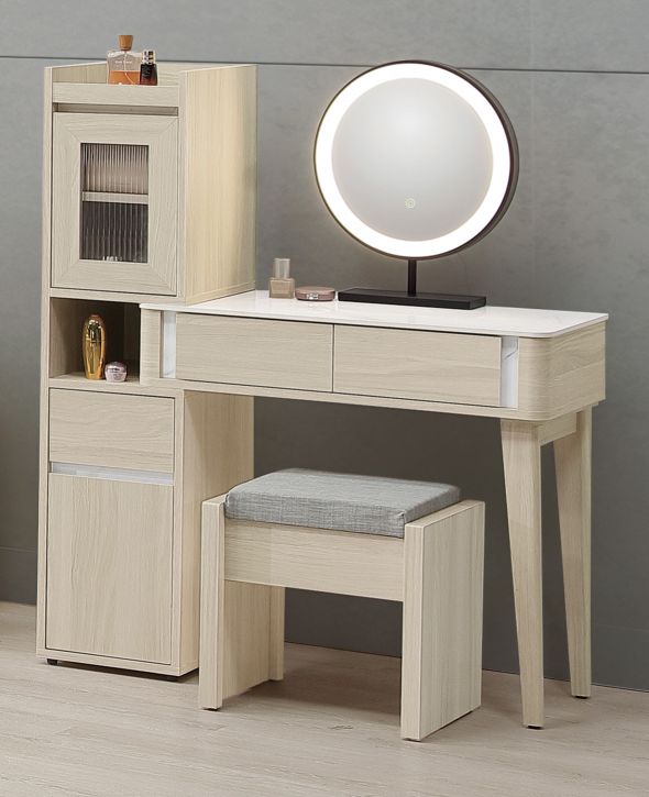 華格納2.7 尺岩板伸縮鏡台 (含椅 )