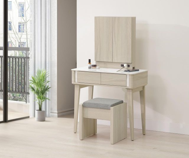 華格納2.7 尺岩板鏡台 (含椅 )