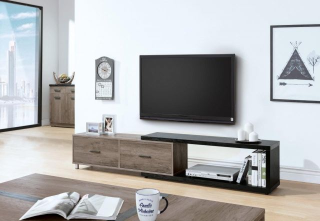 肯特古橡色 4 尺伸縮長櫃