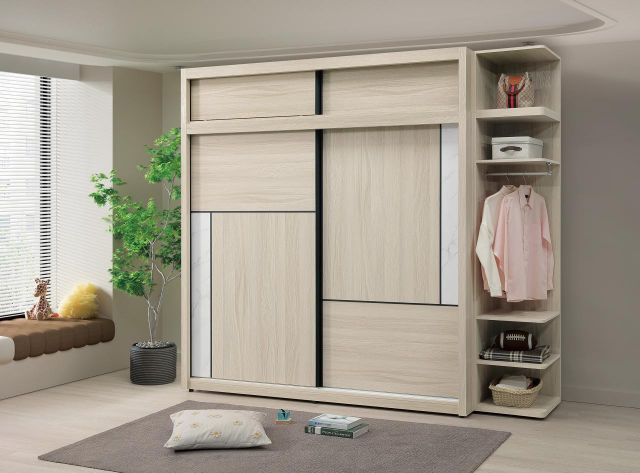 萊米克7.5 × 8尺推門高衣櫥