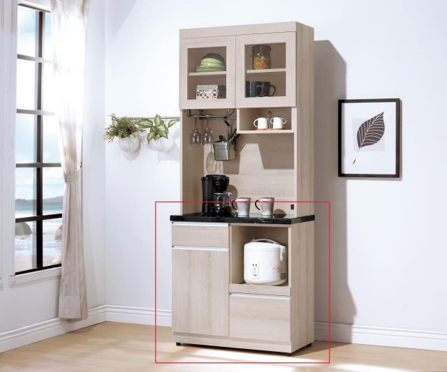 艾達石面2.7尺餐櫃下座