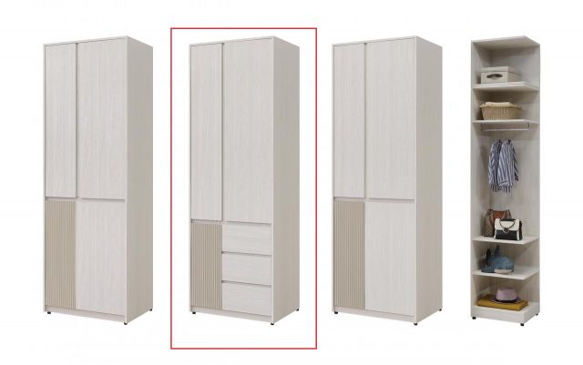 索菲亞2.7 × 8 尺三抽高衣櫥