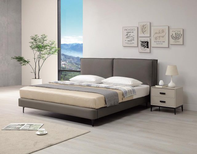 亞利士6尺牛皮床台